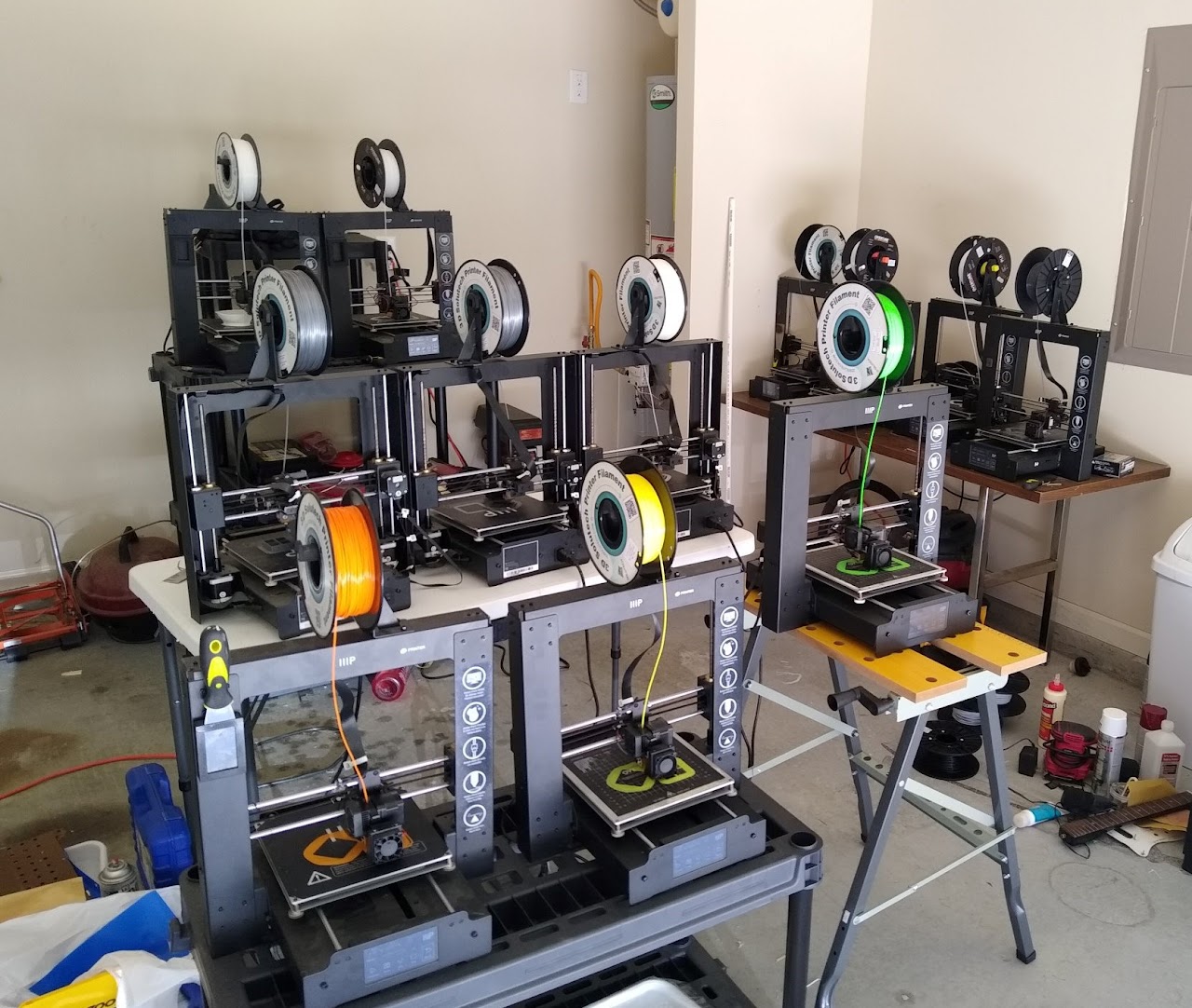 Printer setup in my garage